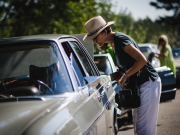 Miłośniczki klasycznych Mercedes&oacute;w w Janowie Podlaskim